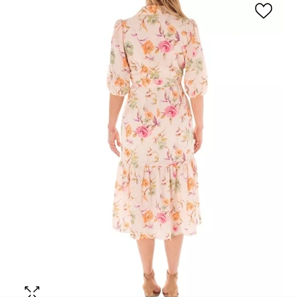 New Elegant Floral Dress Size 4 - Picture 3 of 15